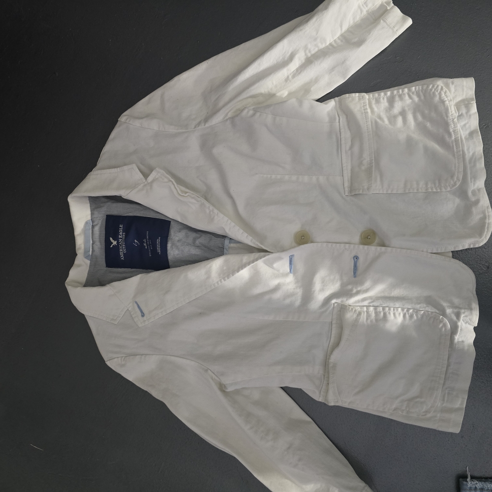 American Eagle Outfitters White Jacket